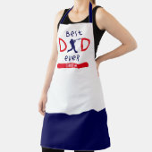 Tablier Meilleur papa jamais Fête des pères Mug de basebal (Insitu)