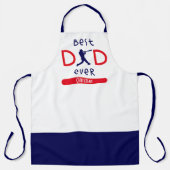 Tablier Meilleur papa jamais Fête des pères Mug de basebal (Recto)