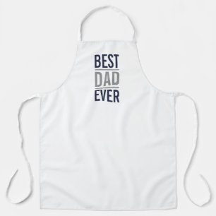 Tablier Meilleur papa jamais Marine bleu moderne