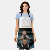 Tablier Meilleur papa jamais Nous t'aimons (Porté)