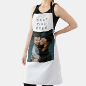 Tablier Meilleur papa Jamais photo complète personnalisée (Insitu)
