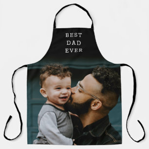 Tablier Meilleur Papa Jamais Photo Entière Personnalisée N