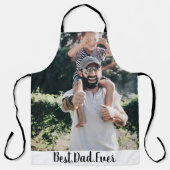 Tablier Meilleur papa jamais photo moderne (Recto)