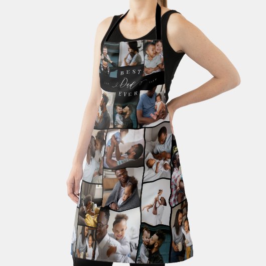 Tablier Meilleur papa Jamais Script Fête des pères Photo C (Insitu)