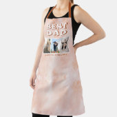 Tablier Meilleur Papa Orange Aquarelle 3 Photos Garder (Insitu)