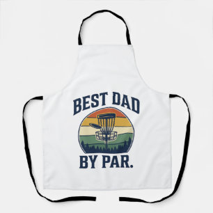Tablier Meilleur Papa Par Disc Golf Design Vintage Coucher