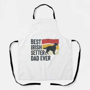 Tablier Meilleur papa Setter Irlandais Vintage Design pour