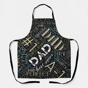Tablier Meilleur Papa Word Cloud ID263