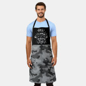 Tablier Meilleur Papi de Flippin sur toute la surface d'im (Porté)