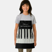 Tablier Meilleur pianiste jamais ajouter un nom Musicien (Insitu)