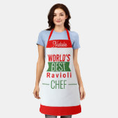 Tablier Meilleur Ravioli Chef du monde - Apron personnalis (Porté)