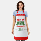 Tablier Meilleur    SpaghettiChef    du monde - personnali (Porté)