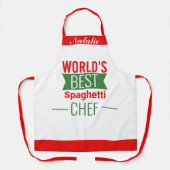 Tablier Meilleur    SpaghettiChef    du monde - personnali (Recto)