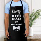 Tablier Meilleure Cravate papa et mari Elegant Noir