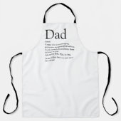 Tablier Meilleure définition de papa citation proverbe (Recto)