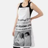 Tablier Meilleure grand-mère jamais personnalisée titre de (Insitu)