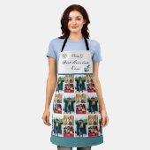 Tablier Meilleure grand-mère Jamais Photo Collage blanc Sc (Porté)