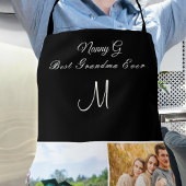 Tablier Meilleure grand-mère Jamais Photo Collage noir bla