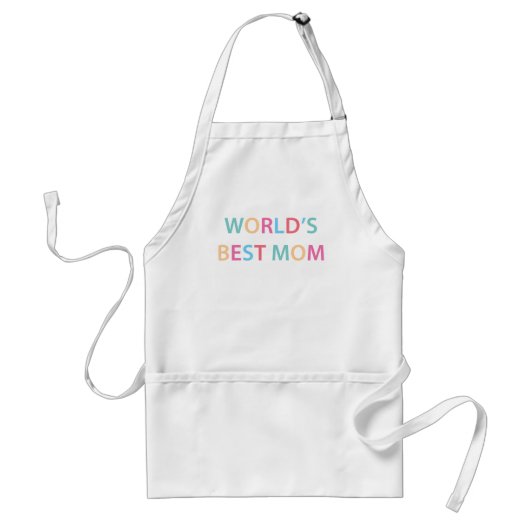 Tablier Meilleure maman colorée du monde (Devant)