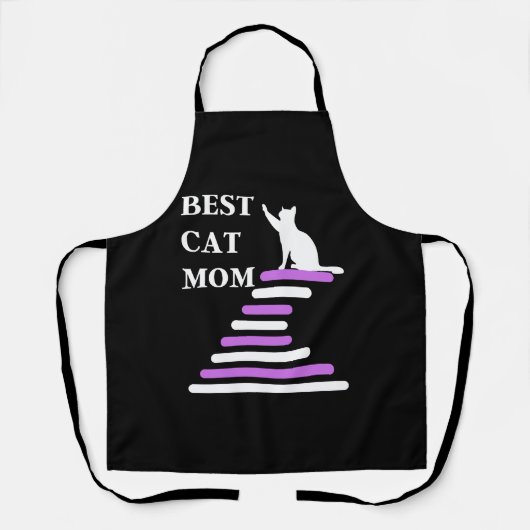 Tablier Meilleure maman de chat (Recto)