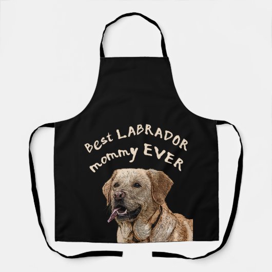 Tablier Meilleure maman du Labrador (Recto)