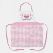 Tablier Meilleure Maman du Monde Fleur rose Fête des Mères (Recto)