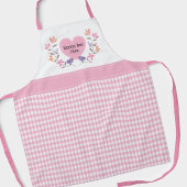 Tablier Meilleure Maman du Monde Fleur rose Fête des Mères