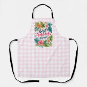 Tablier Meilleure Maman Jamais Fleur Tropicale Fête des Mè (Recto)
