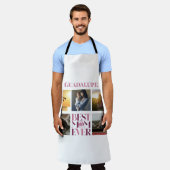 Tablier Meilleure maman jamais mère photo Collage rose mig (Porté)