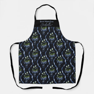 Tablier Meilleure maman Jamais Nom personnalisé Floral Rib