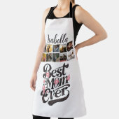 Tablier Meilleure maman jamais rose cadeau unique de la fê (Insitu)