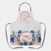 Tablier Meilleure maman jamais Rustique Boho Floral Fête d (Recto)