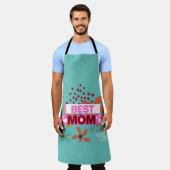 Tablier Meilleure Maman Joyeuse Fête des Mères (Porté)