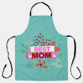 Tablier Meilleure Maman Joyeuse Fête des Mères (Recto)
