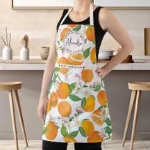 Meilleure maman Nom Orange Citrus Motif Aquarelle