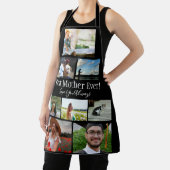 Tablier Meilleure mère Jamais 8 photo Collage blanc Script (Insitu)