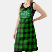 Tablier Meilleure Nana jamais vert classique Plaid Holly b (Insitu)