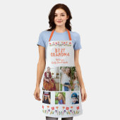 Tablier Meilleures Fleurs Grand-Mère 5 Photo Collage Keeps (Porté)