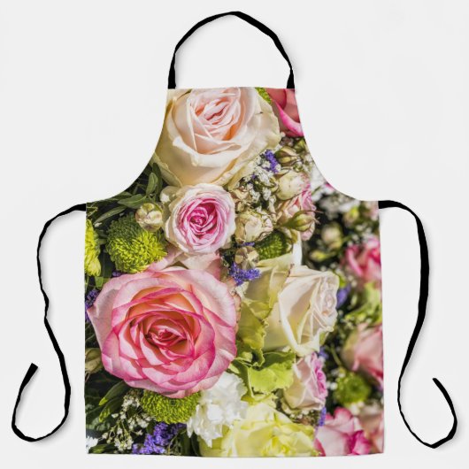 Tablier Mélange de fleurs roses (Recto)