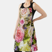 Tablier Mélange de fleurs roses (Insitu)