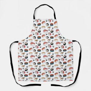 Tablier Mélange de Sushi Dessiné à la Main