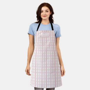 Tablier Mélange rose à carreaux