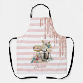 Tablier Mélangeur De Gâteaux, Fleurs, Lecteurs De Parties  (Recto)