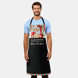Tablier Membre fier de l'équipe du grill de Noël de Santa 