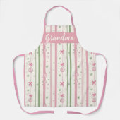 Tablier Mémé Coquette Rose Personnalisée (Recto)