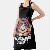 Tablier Mème de chat princesse donut féminin (Insitu)