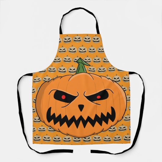 Tablier Menacer Jack O'Lantern Halloween (Recto)