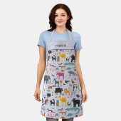 Tablier Menagerie animale personnalisée (Porté)