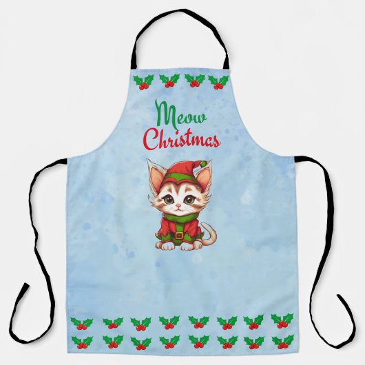 Tablier Meow Christmas (Recto)