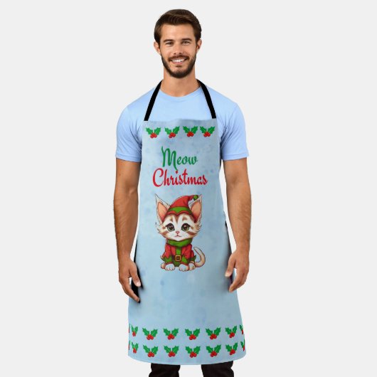 Tablier Meow Christmas (Porté)